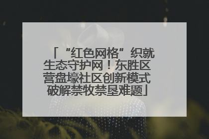 “红色网格”织就生态守护网！东胜区营盘壕社区创新模式破解禁牧禁垦难题
