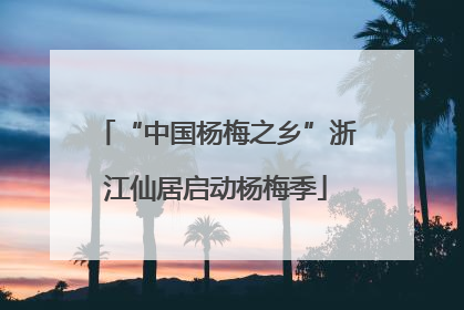 “中国杨梅之乡”浙江仙居启动杨梅季