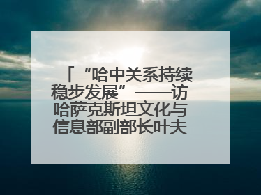 “哈中关系持续稳步发展”——访哈萨克斯坦文化与信息部副部长叶夫根尼·科切托夫