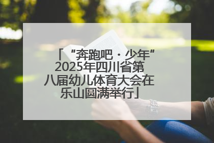 “奔跑吧・少年”2025年四川省第八届幼儿体育大会在乐山圆满举行