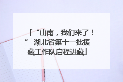 “山南，我们来了！” 湖北省第十一批援藏工作队启程进藏