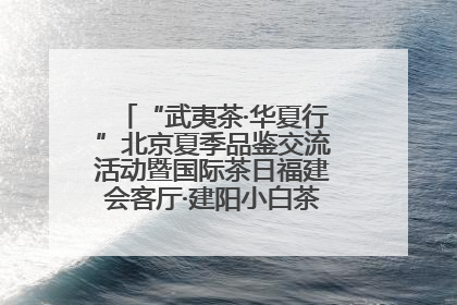 “武夷茶·华夏行”北京夏季品鉴交流活动暨国际茶日福建会客厅·建阳小白茶品牌推介会启幕！