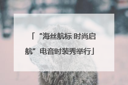 “海丝航标 时尚启航”电音时装秀举行
