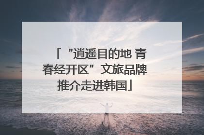 “逍遥目的地 青春经开区”文旅品牌推介走进韩国