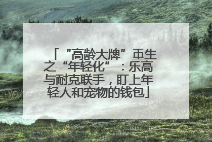 “高龄大牌”重生之“年轻化”：乐高与耐克联手，盯上年轻人和宠物的钱包