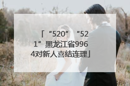 “520”“521”黑龙江省9964对新人喜结连理