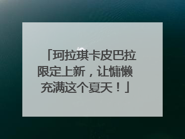 珂拉琪卡皮巴拉限定上新，让慵懒充满这个夏天！
