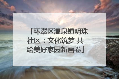 环翠区温泉镇明珠社区：文化筑梦 共绘美好家园新画卷