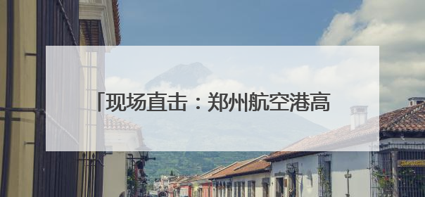 现场直击：郑州航空港高考考场外的“定海神针”