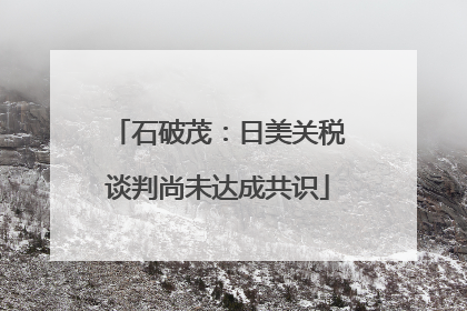 石破茂：日美关税谈判尚未达成共识