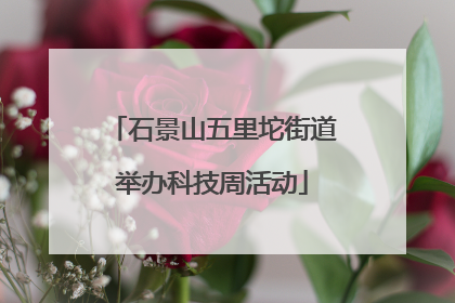 石景山五里坨街道举办科技周活动