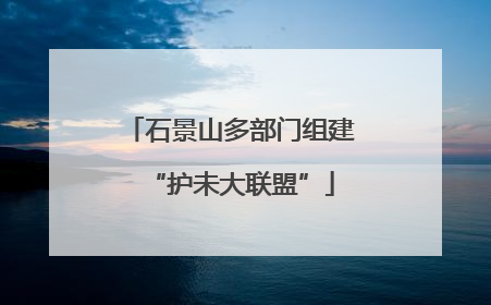 石景山多部门组建“护未大联盟”