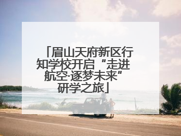 眉山天府新区行知学校开启“走进航空·逐梦未来”研学之旅