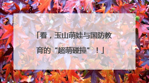 看，玉山萌娃与国防教育的“超萌碰撞”！