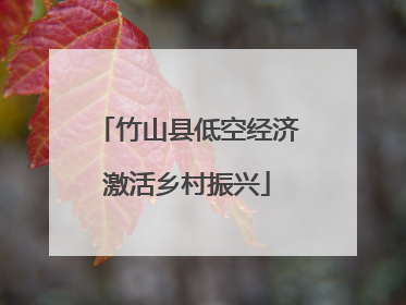 竹山县低空经济激活乡村振兴