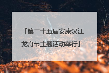 第二十五届安康汉江龙舟节主题活动举行