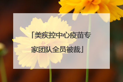 美疾控中心疫苗专家团队全员被裁