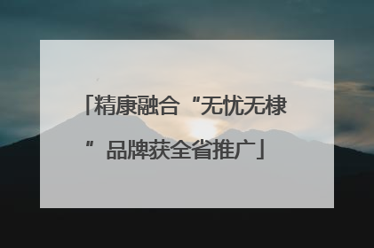 精康融合“无忧无棣”品牌获全省推广