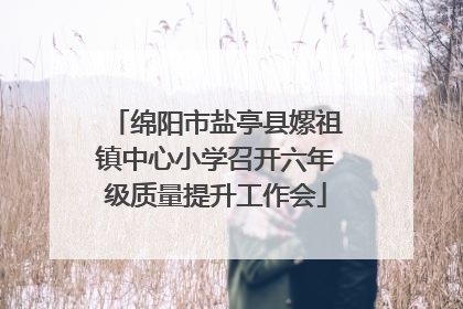 绵阳市盐亭县嫘祖镇中心小学召开六年级质量提升工作会