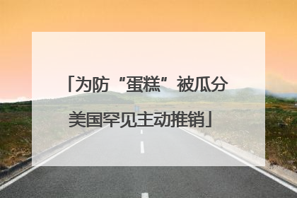 为防“蛋糕”被瓜分 美国罕见主动推销