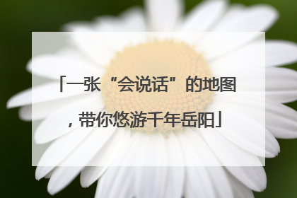一张“会说话”的地图，带你悠游千年岳阳