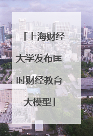 上海财经大学发布匡时财经教育大模型
