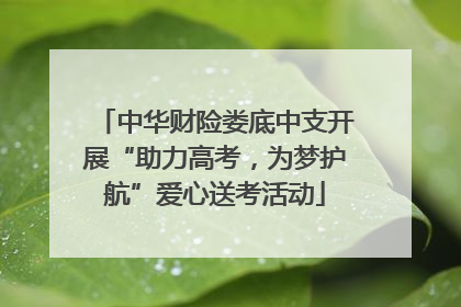 中华财险娄底中支开展“助力高考，为梦护航”爱心送考活动