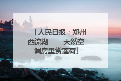 人民日报：郑州西流湖——天然空调房里赏莲荷