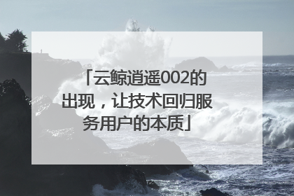 云鲸逍遥002的出现，让技术回归服务用户的本质