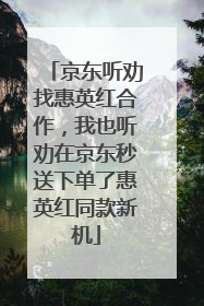 京东听劝找惠英红合作，我也听劝在京东秒送下单了惠英红同款新机