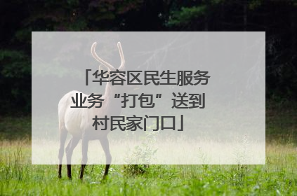 华容区民生服务业务“打包”送到村民家门口