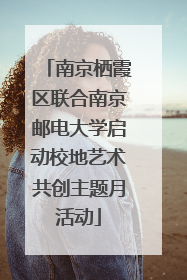 南京栖霞区联合南京邮电大学启动校地艺术共创主题月活动