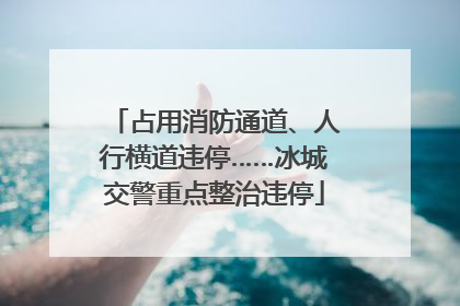 占用消防通道、人行横道违停……冰城交警重点整治违停