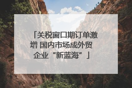 关税窗口期订单激增 国内市场成外贸企业“新蓝海”
