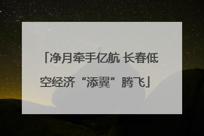 净月牵手亿航 长春低空经济“添翼”腾飞
