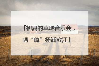 初夏的草地音乐会，唱“嗨”杨浦滨江