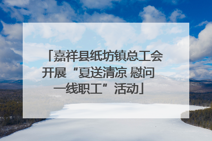 嘉祥县纸坊镇总工会开展“夏送清凉 慰问一线职工”活动