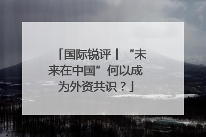 国际锐评丨“未来在中国”何以成为外资共识？
