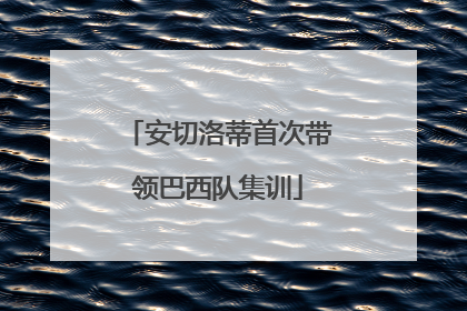 安切洛蒂首次带领巴西队集训