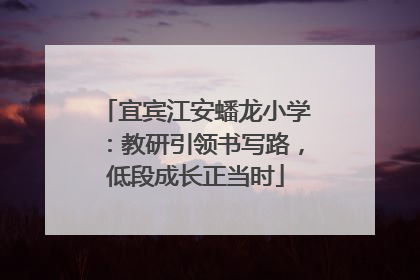 宜宾江安蟠龙小学：教研引领书写路，低段成长正当时