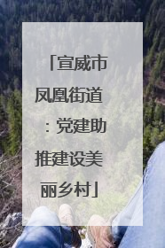 宣威市凤凰街道：党建助推建设美丽乡村
