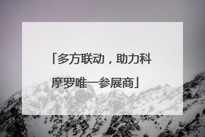 多方联动，助力科摩罗唯一参展商