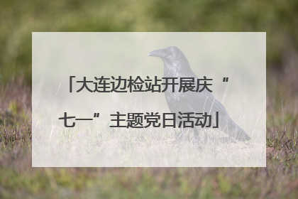 大连边检站开展庆“七一”主题党日活动