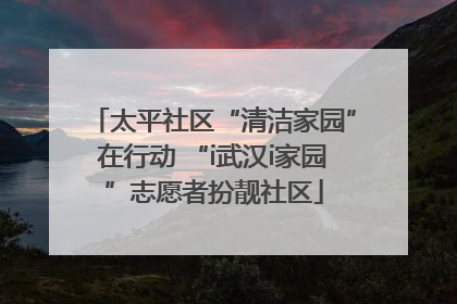 太平社区“清洁家园”在行动 “i武汉i家园”志愿者扮靓社区