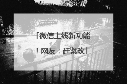 微信上线新功能！网友：赶紧改