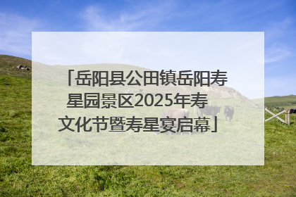 岳阳县公田镇岳阳寿星园景区2025年寿文化节暨寿星宴启幕