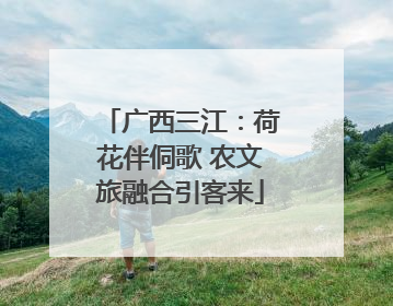 广西三江：荷花伴侗歌 农文旅融合引客来