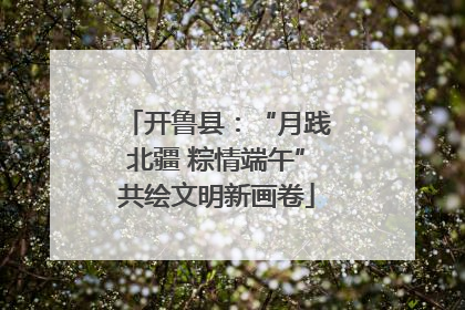 开鲁县：“月践北疆 粽情端午”共绘文明新画卷