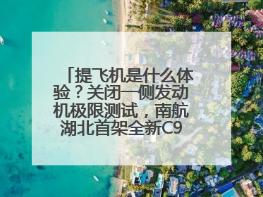 提飞机是什么体验？关闭一侧发动机极限测试，南航湖北首架全新C909入列