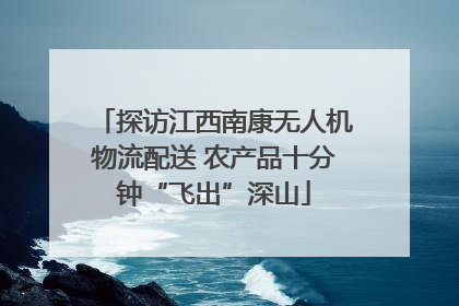 探访江西南康无人机物流配送 农产品十分钟“飞出”深山